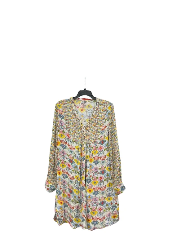 Dress Casual Midi By Blank London In Rainbow Print, Size: L