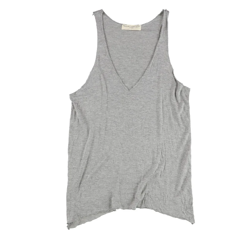 Project Social T Womens Relaxed Muscle Tank Top, Grey, Medium