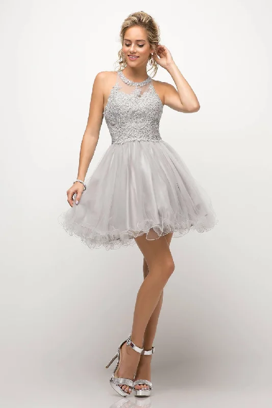 Silver S Cinderella Divine UJ0119 Short Sleeveless Homecoming Dress Sale