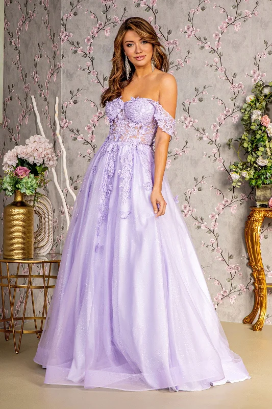 Long Formal A Line Prom Dress