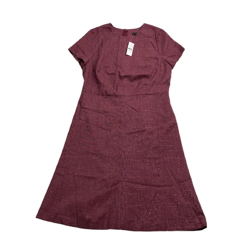 Dress Casual Midi By Ann Taylor In Purple, Size: 12