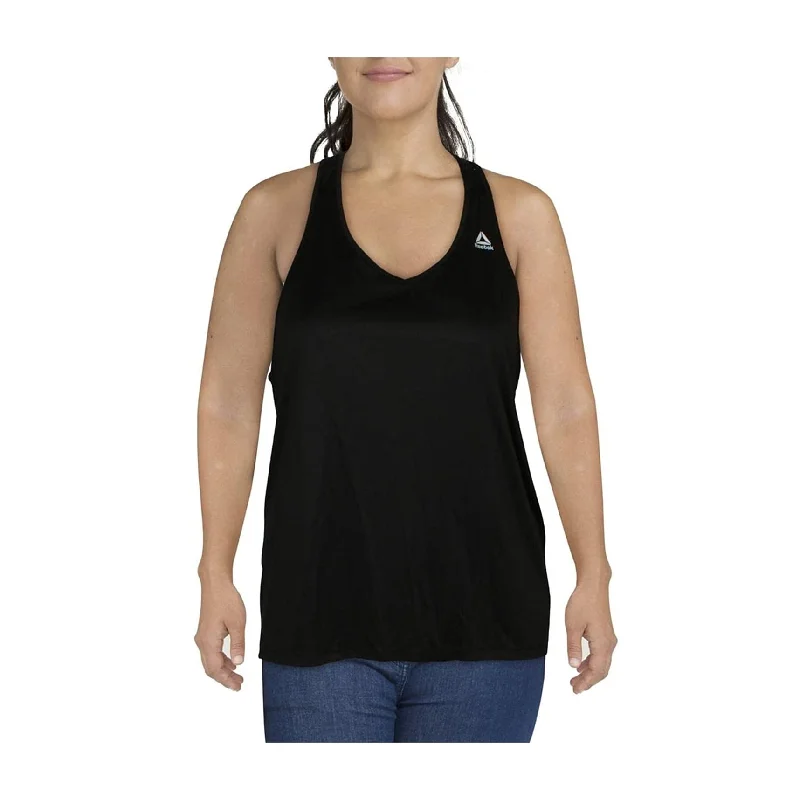 Reebok Womens Running Racerback Tank Top, Black, XX-Large