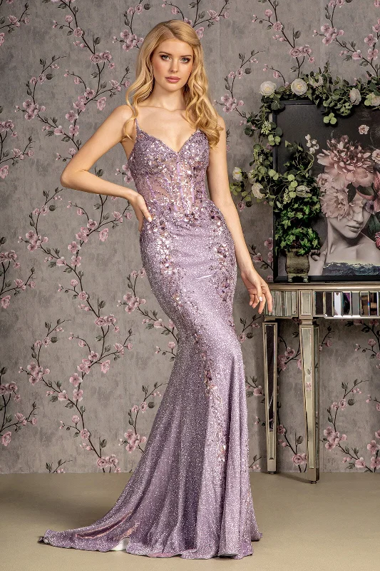 Glitter Mermaid Long Formal Prom Dress