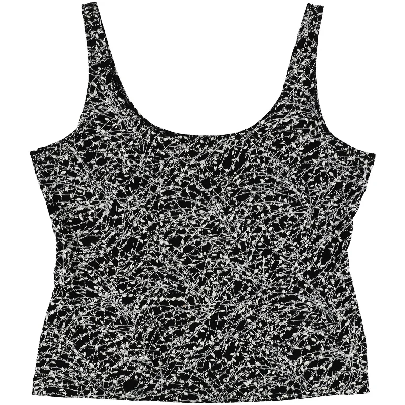 Alex Evenings Womens Glitter Tank Top, Black, X-Large