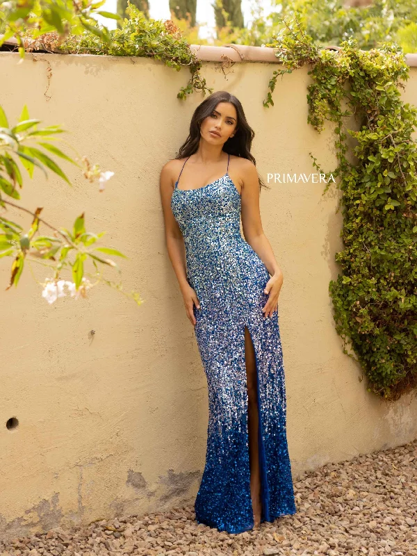 Primavera Couture 3916 Ombre Sequins Prom Long Dress