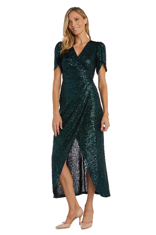 Black/Emerald 10P Nightway Long Formal Petite Evening Dress 21977P Sale