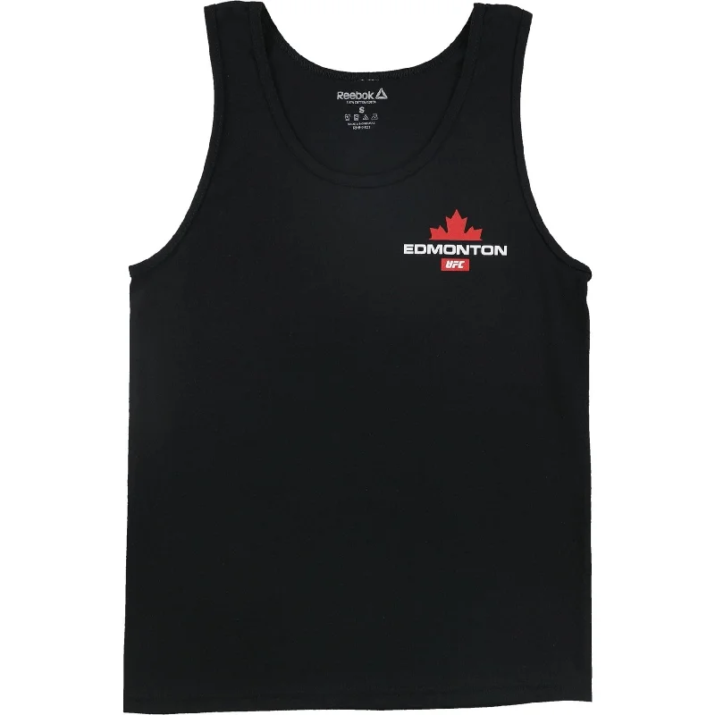 Reebok Mens UFC Edmonton Alberta Tank Top, Black, Small