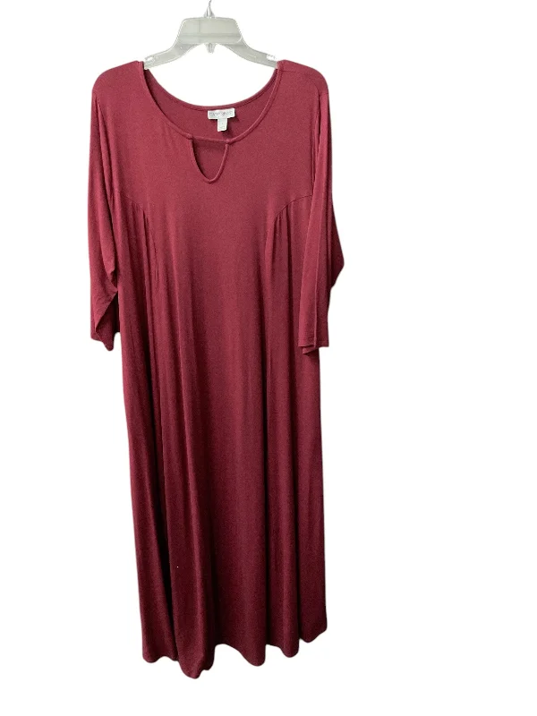 Dress Casual Maxi By Catherines In Red, Size: 1x