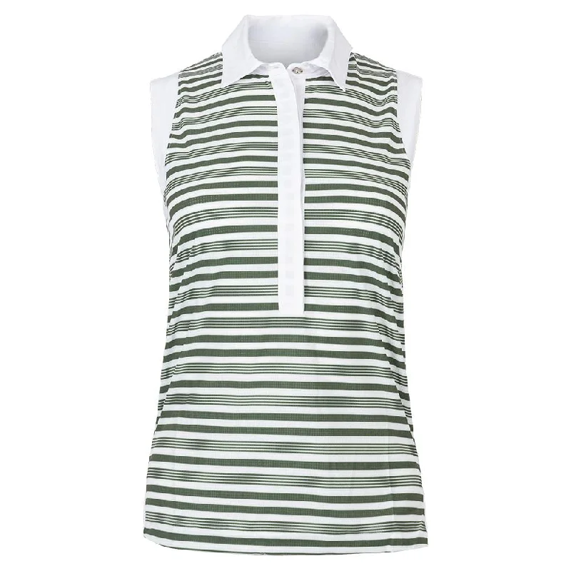 Women's Bailey Sleeveless Tennis Top Militaire Stripes