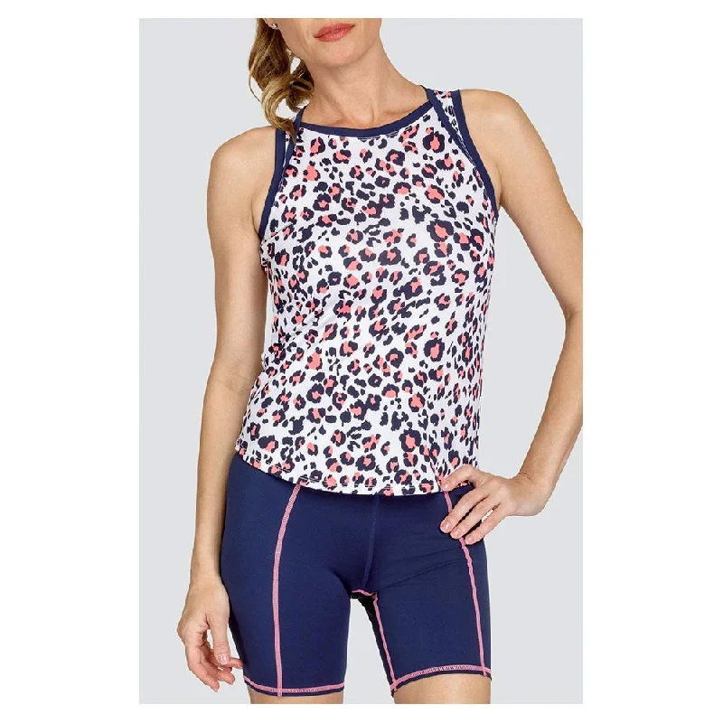 Women's Fox High Neck Tennis Tank Painted Leopard