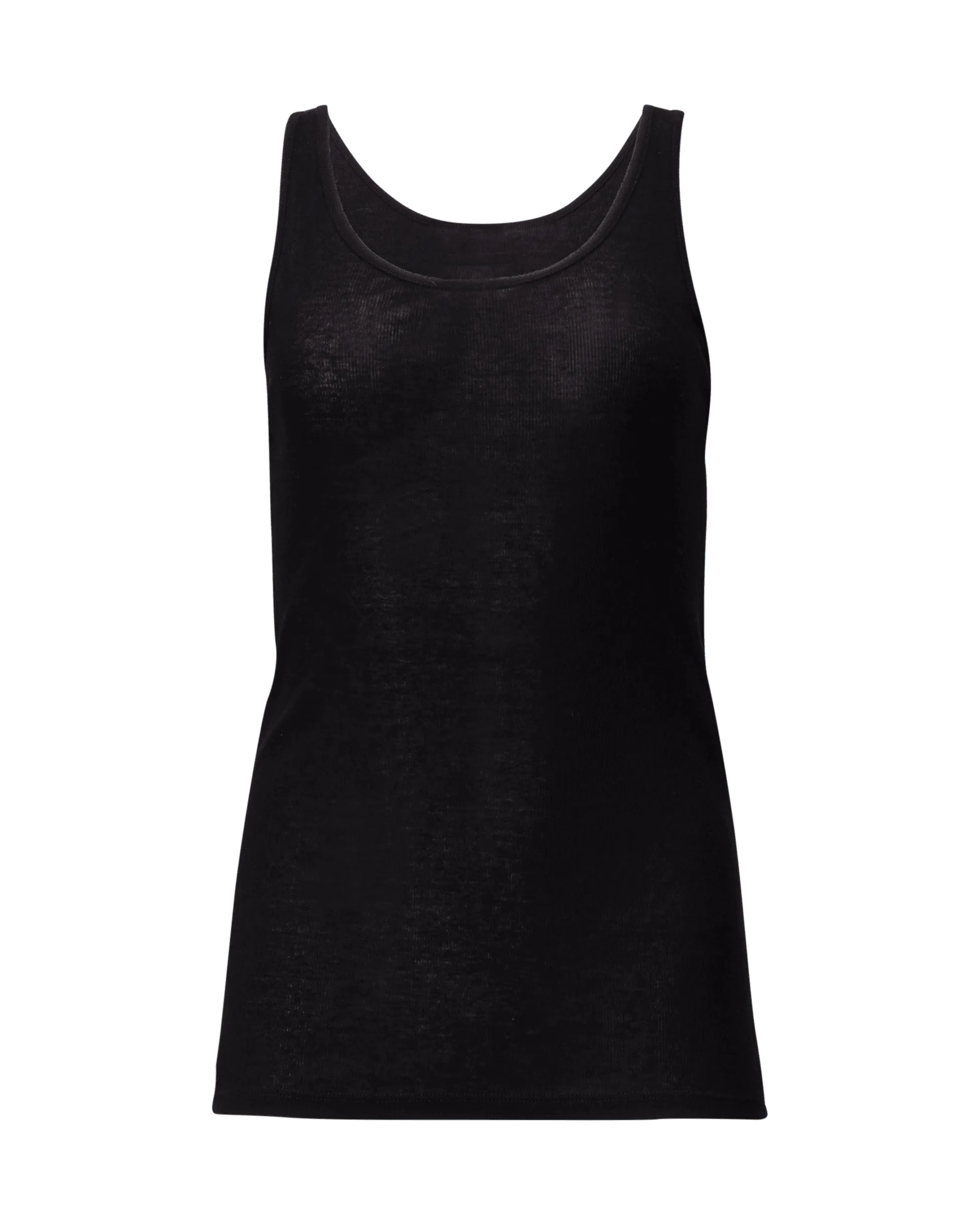 Semi-Sheer Jersey Tank Top