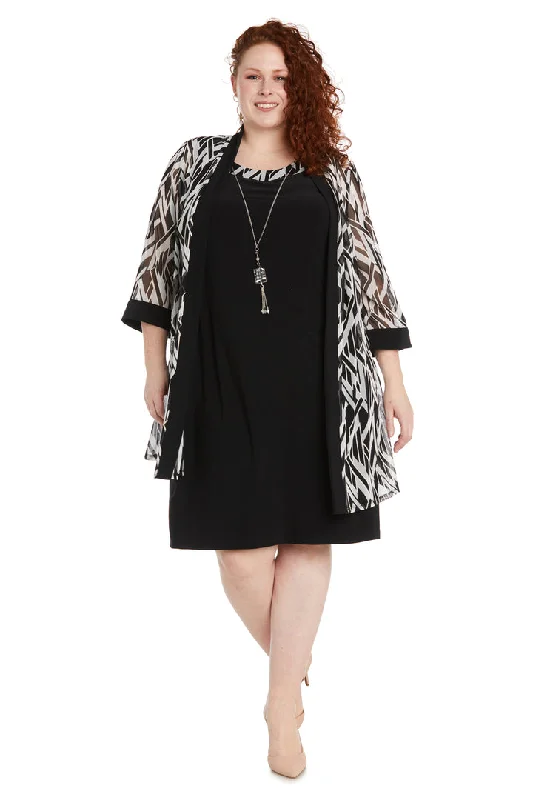 R&M Richards 1466W Short Plus Size Jacket Dress