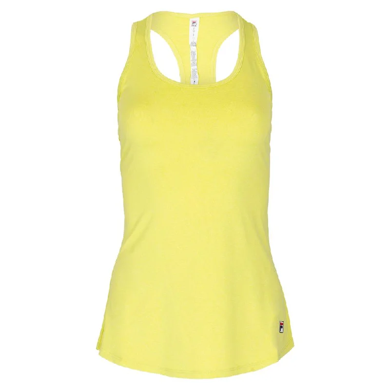 Women's Racerback Pickleball Tank Cyber Lime Heather