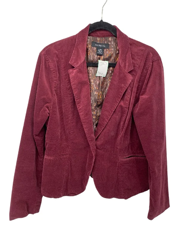 Calvin Klein Misses Size XL Burgundy Outerwear Jacket