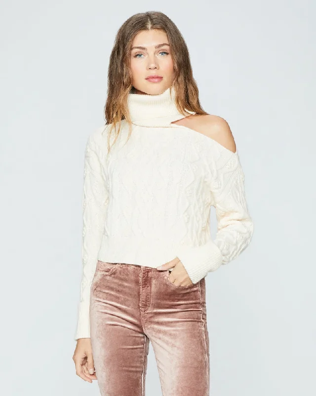 Cropped Cable Knit Raundi