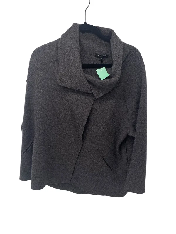 Eileen Fisher Misses Size Medium Grey Outerwear Jacket