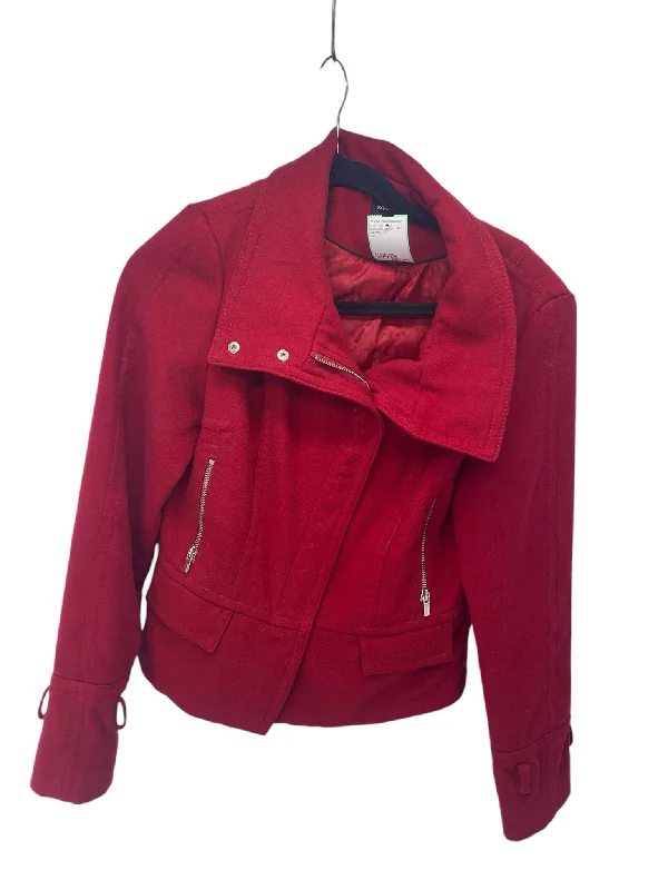 Express Misses Size Medium Red Outerwear Jacket