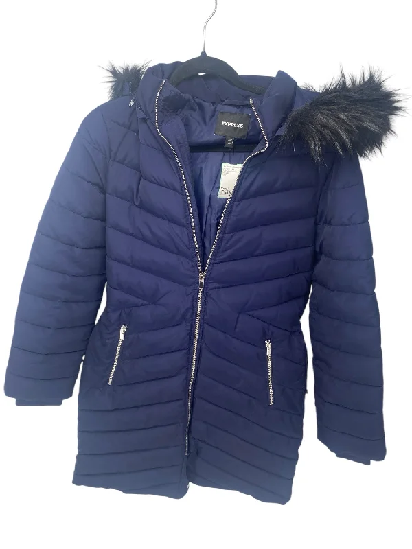 Express Misses Size Small Navy Outerwear Jacket