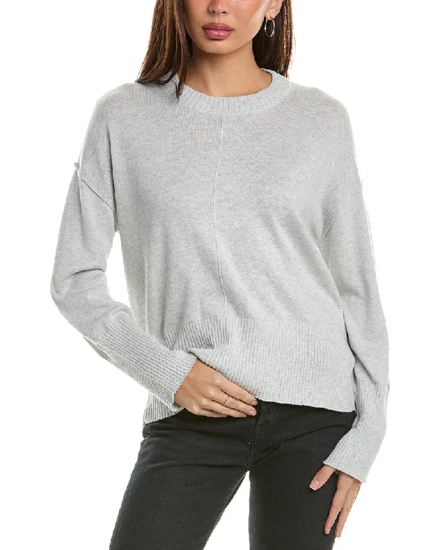 Hannah Rose Bungalow Boxy Cashmere-Blend Sweater