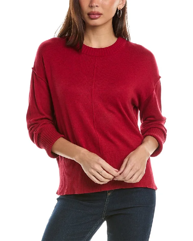 Hannah Rose Bungalow Boxy Cashmere-Blend Sweater