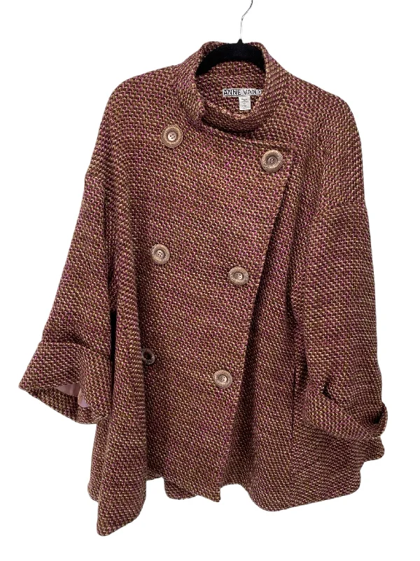 It's SO You Boutique Misses Size L/XL Brown Multi Outerwear Jacket