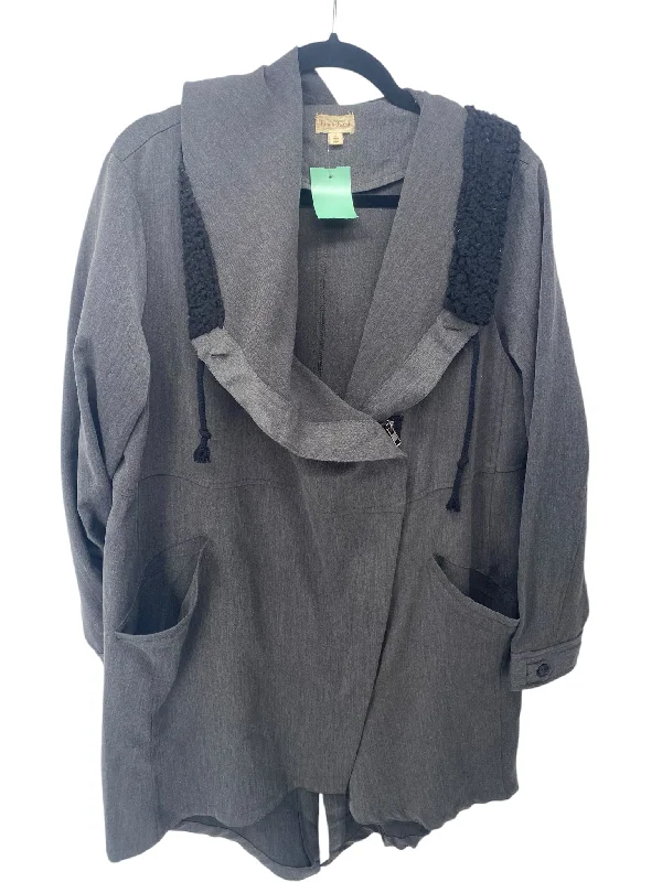 It's SO You Boutique Misses Size Large Grey Outerwear Jacket