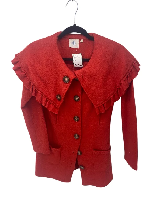 It's SO You Boutique Misses Size Small Red Outerwear Jacket