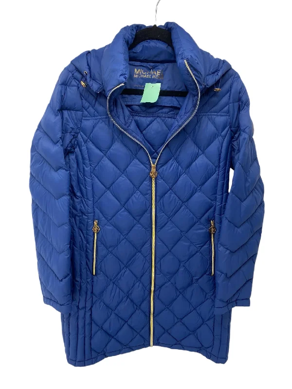 Michael Kors Misses Size Medium Blue Outerwear Jacket