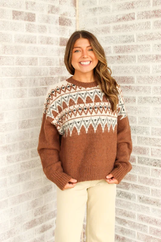 Montana Collection - Big Sky Aztec Pattern Sweater Top