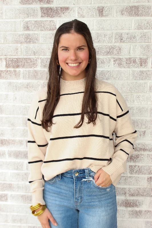 Montana Collection - Livingston Striped Pattern Sweater Top