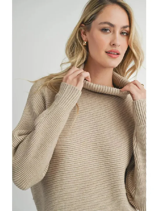 Sadie & Sage - Anya Turtleneck Dolman Sleeve Sweater