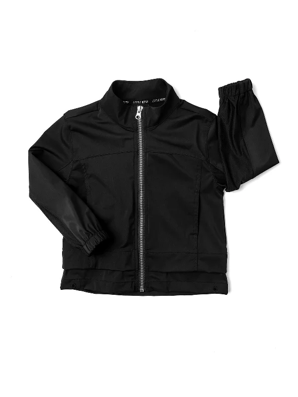 Athletic Bomber Jacket - Black