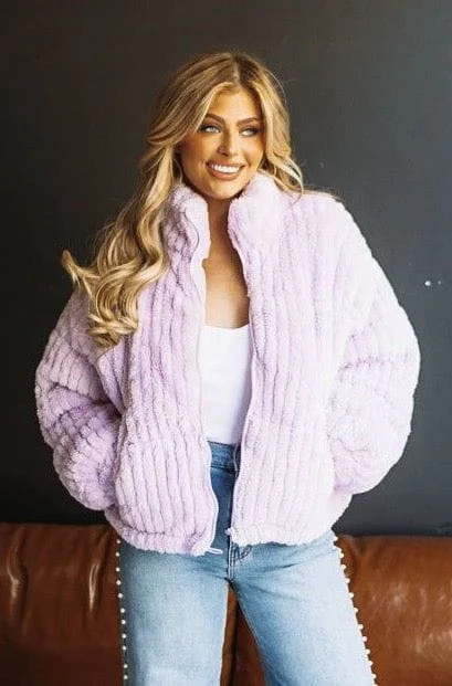 Oh So Cozy Jacket - Purple