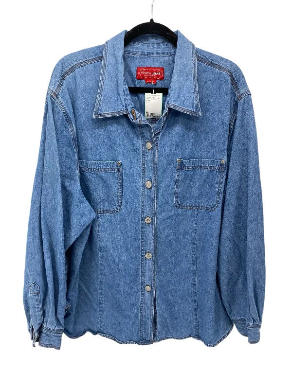 Venezia Women Size 2X Denim CD Tops Jacket