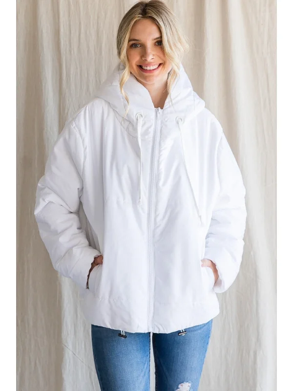 Coziness White Puffer Jacket