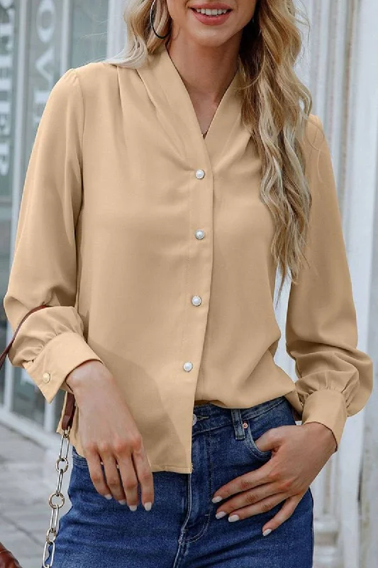 BUTTON UP LONG SLEEVED SHIRT_CWTSTL1088