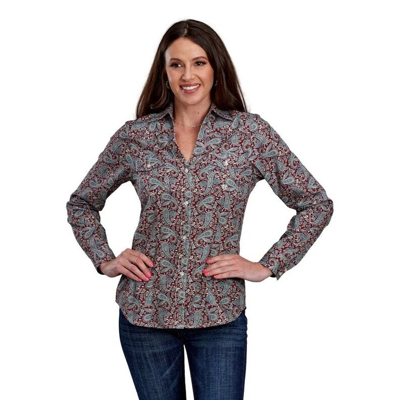 Roper Western Shirt Womens L/S Buttons Multi-Color 03-050-0325-6024 MU