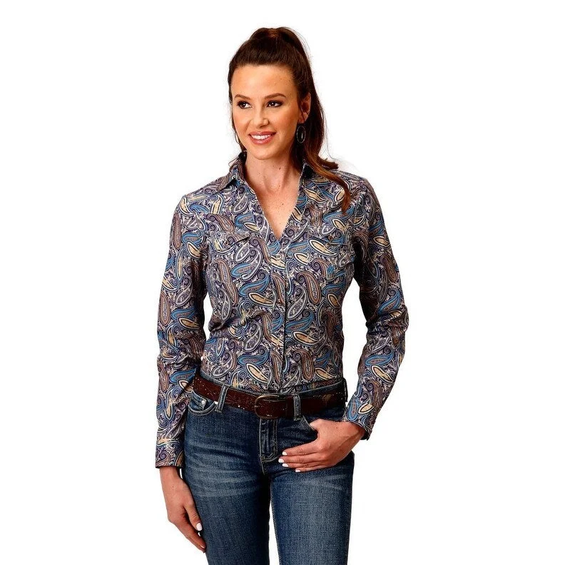 Roper Western Shirt Womens L/S Paisley Multi-Color 03-050-0325-6013 MU