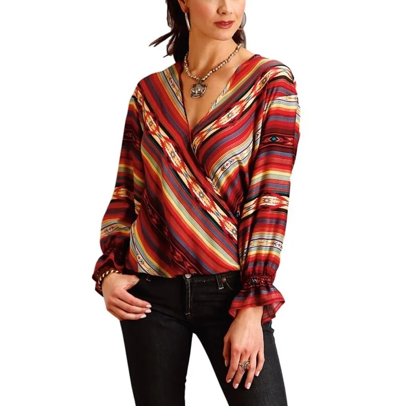 Stetson Western Shirt Womens L/S Multi-Color 11-050-0590-7027 MU