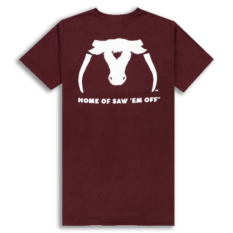 Saw 'Em Off NSC 2023 Maroon T-Shirt