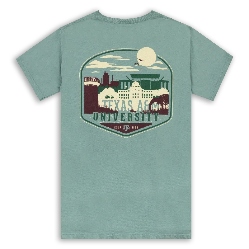 Texas A&M University Canoe Academic Cypress Green T-Shirt