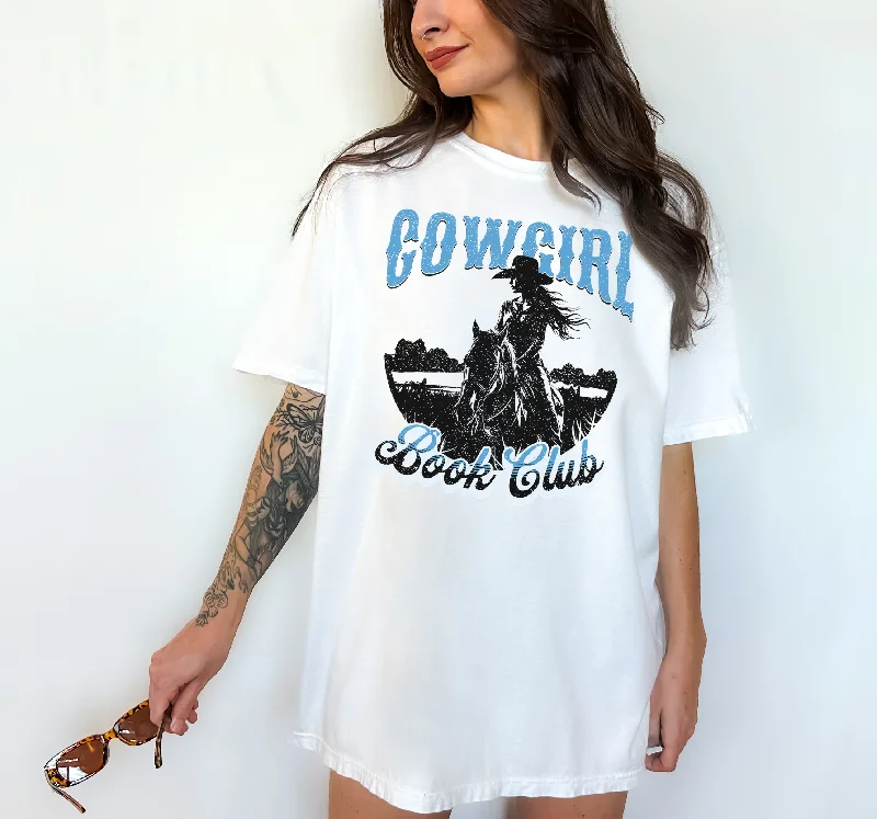 cowgirl book club graphic tee