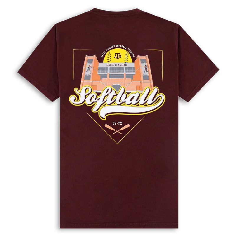 Texas A&M Softball David Diamond T-Shirt