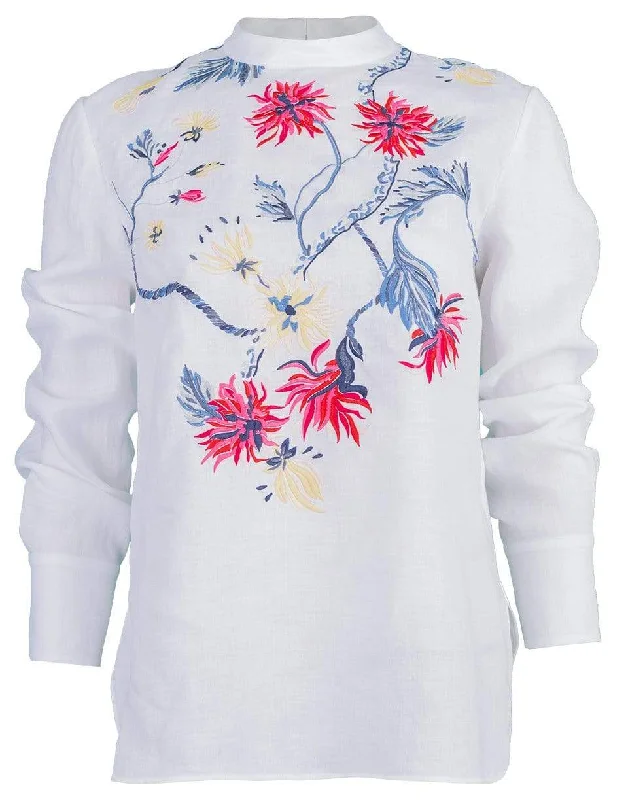 Embroidered Long Sleeve Blouse