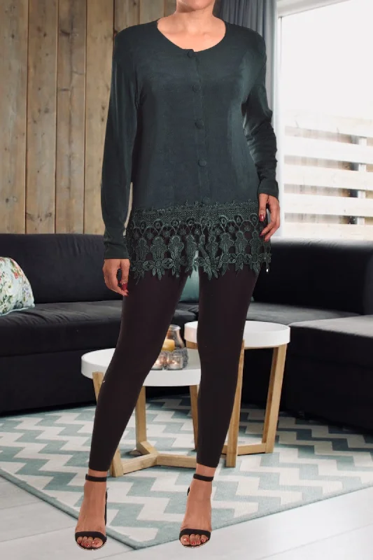 Emerald Long Sleeve Lace Top