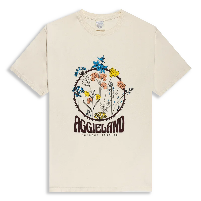 Aggieland Floral Circle Parchment T-Shirt