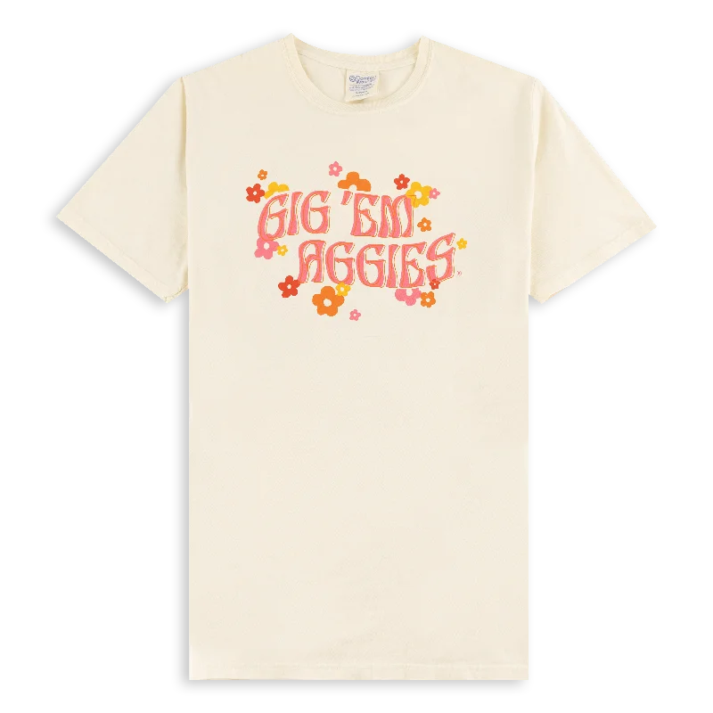 Gig 'Em Aggies Floral T-Shirt