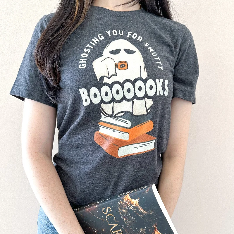 ghosting you for smutty booooks t-shirt