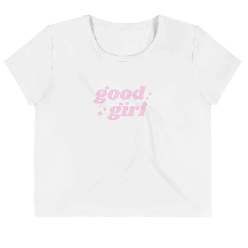 good girl crop tee