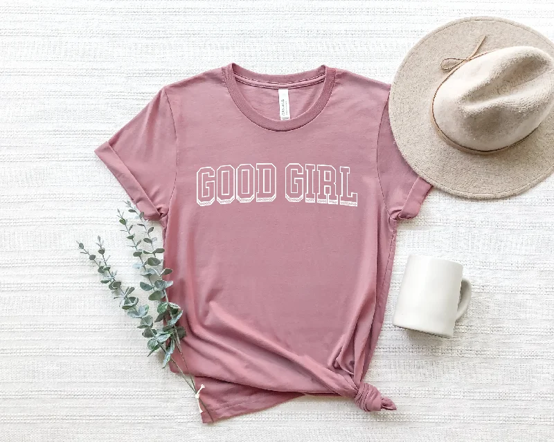 good girl varsity t-shirt (white)